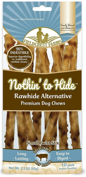 Nothin' to Hide Beef Small Twist Stix (10ct) (2.3oz)
