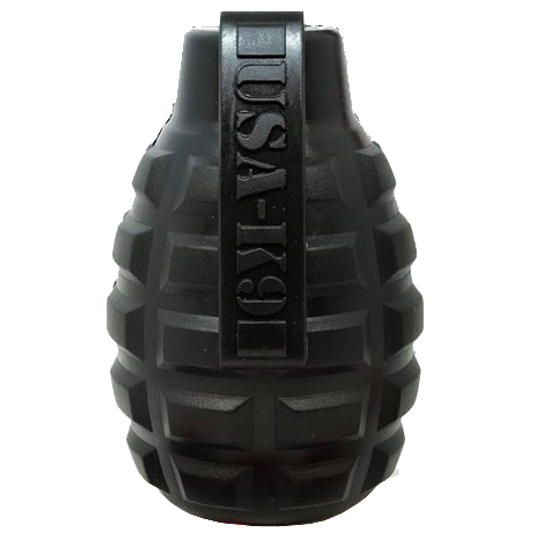USA-K9 Grenade Shaped eDispenser Durable Dog Chew Toy & Treat