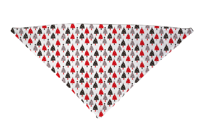 Black and Red Christmas Trees Dog Bandana