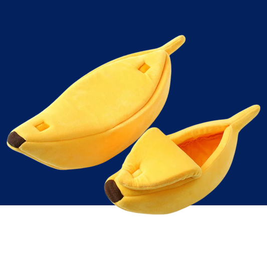 Dog Cat Banana Bed House Cozy Hideaway Cave