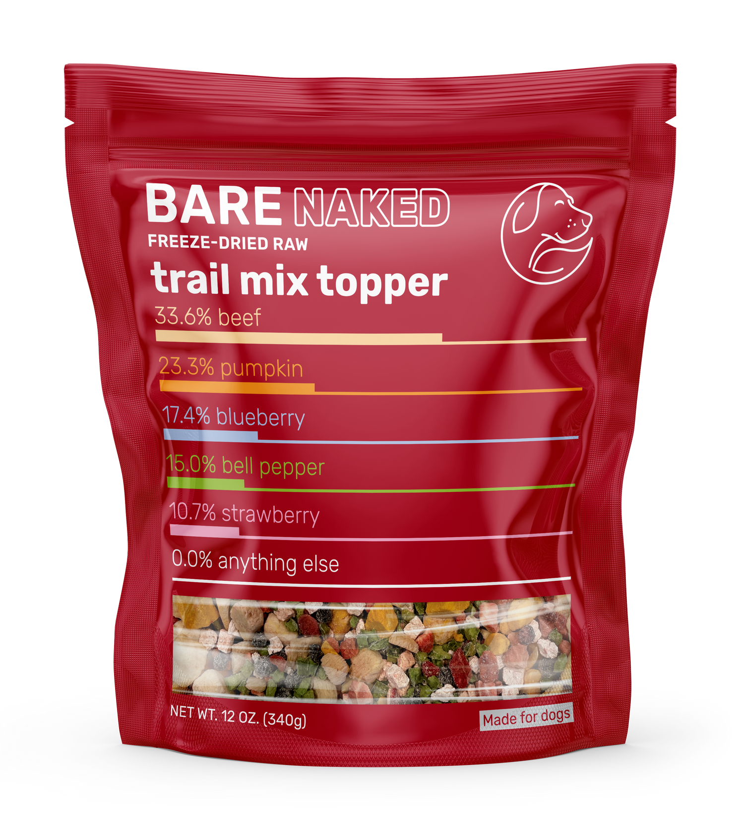 Beef Mix - 12oz - Bare Naked Pet Treats - Bare Naked Pet Co.