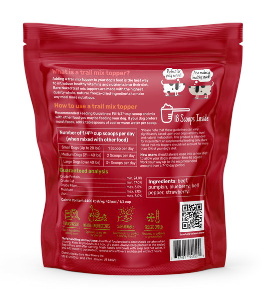Beef Mix - 6oz - Bare Naked Pet Treats - Bare Naked Pet Co.
