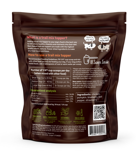 Chicken Mix - 6oz - Bare Naked Pet Treats - Bare Naked Pet Co.