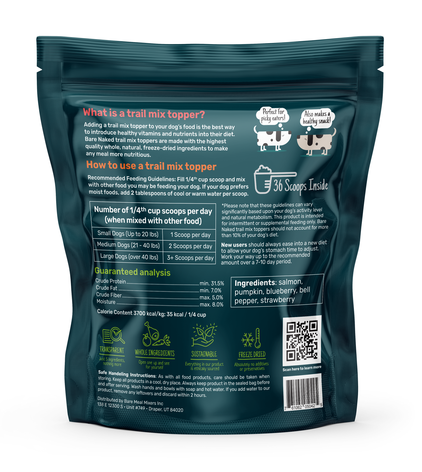 Salmon Mix - 12oz - Bare Naked Pet Treats - Bare Naked Pet Co.