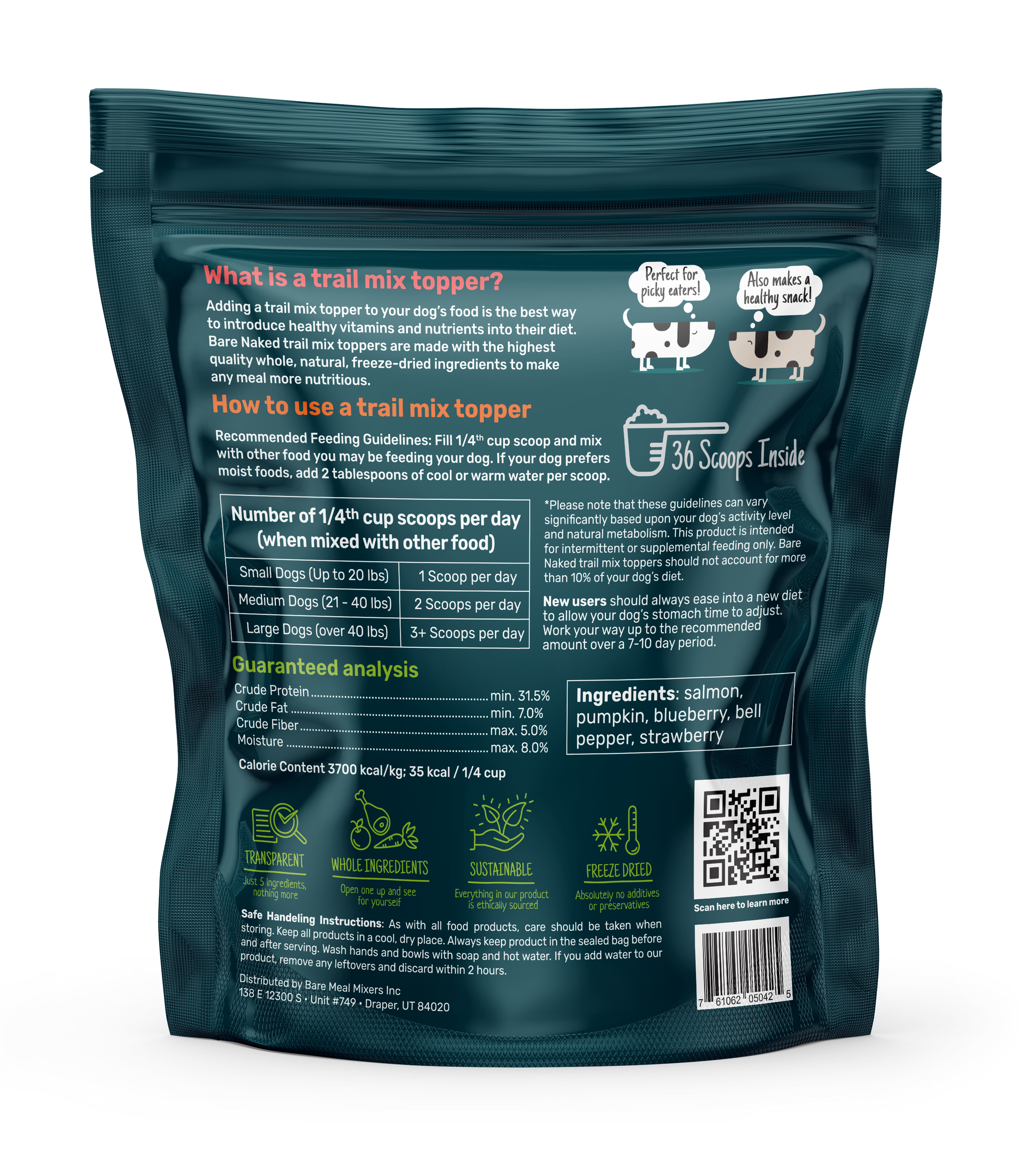 Salmon Mix - 12oz - Bare Naked Pet Treats - Bare Naked Pet Co.