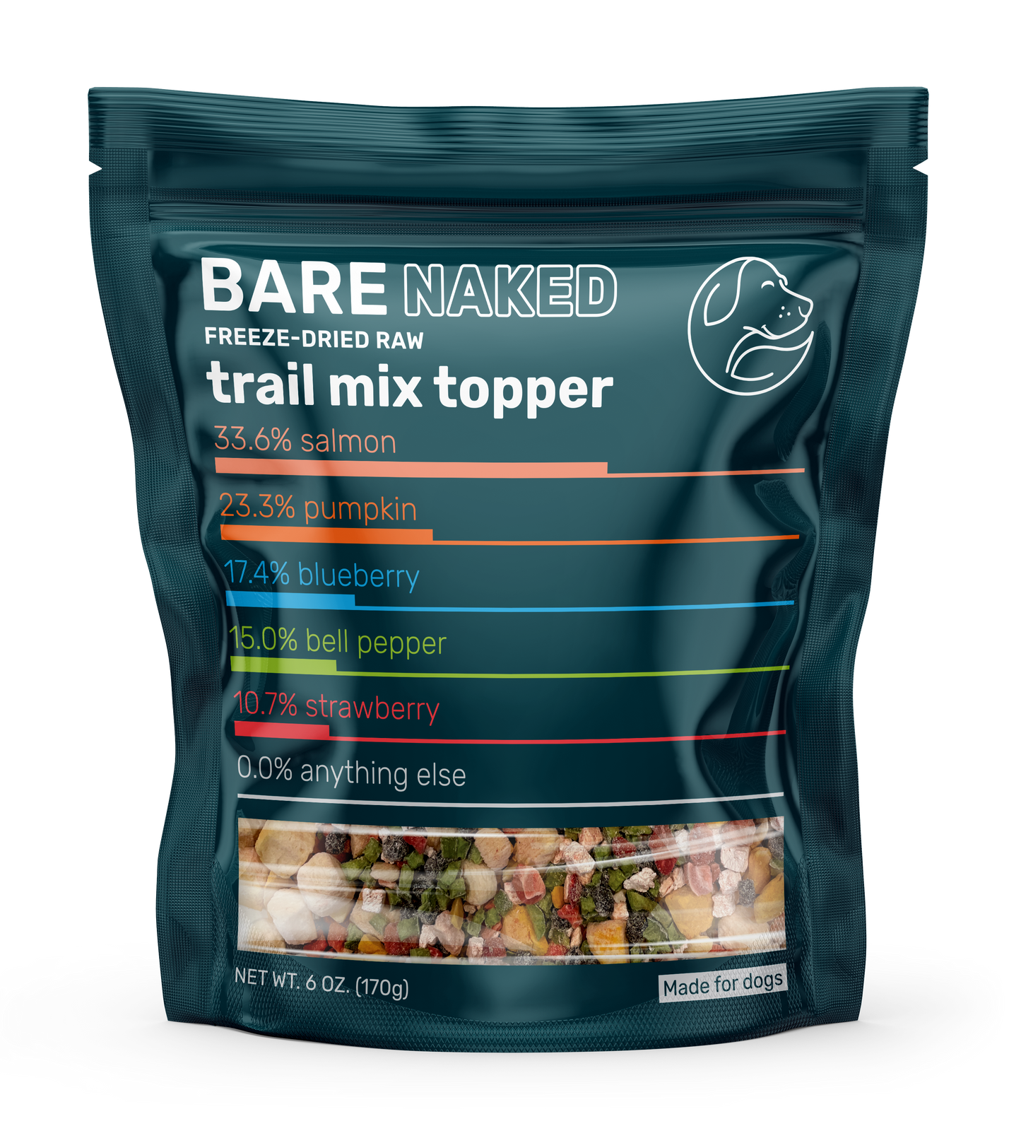 Salmon Mix - 6oz - Bare Naked Pet Treats - Bare Naked Pet Co.