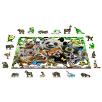 Bear Paradise 300 Piece Wood Jigsaw Puzzle Wooden City