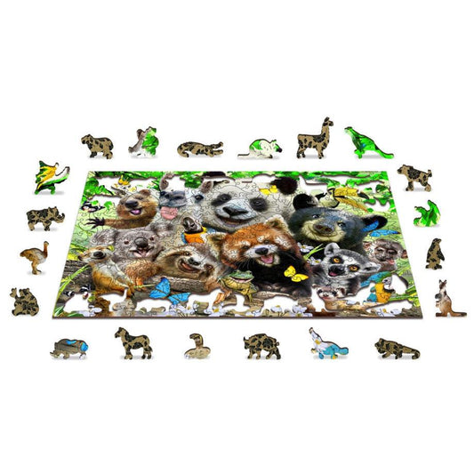 Bear Paradise 300 Piece Wood Jigsaw Puzzle Wooden City