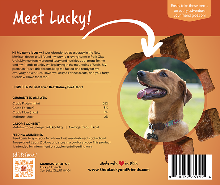 Lucky & Friends Beef Liver Dog Treat - Lucky & Friends