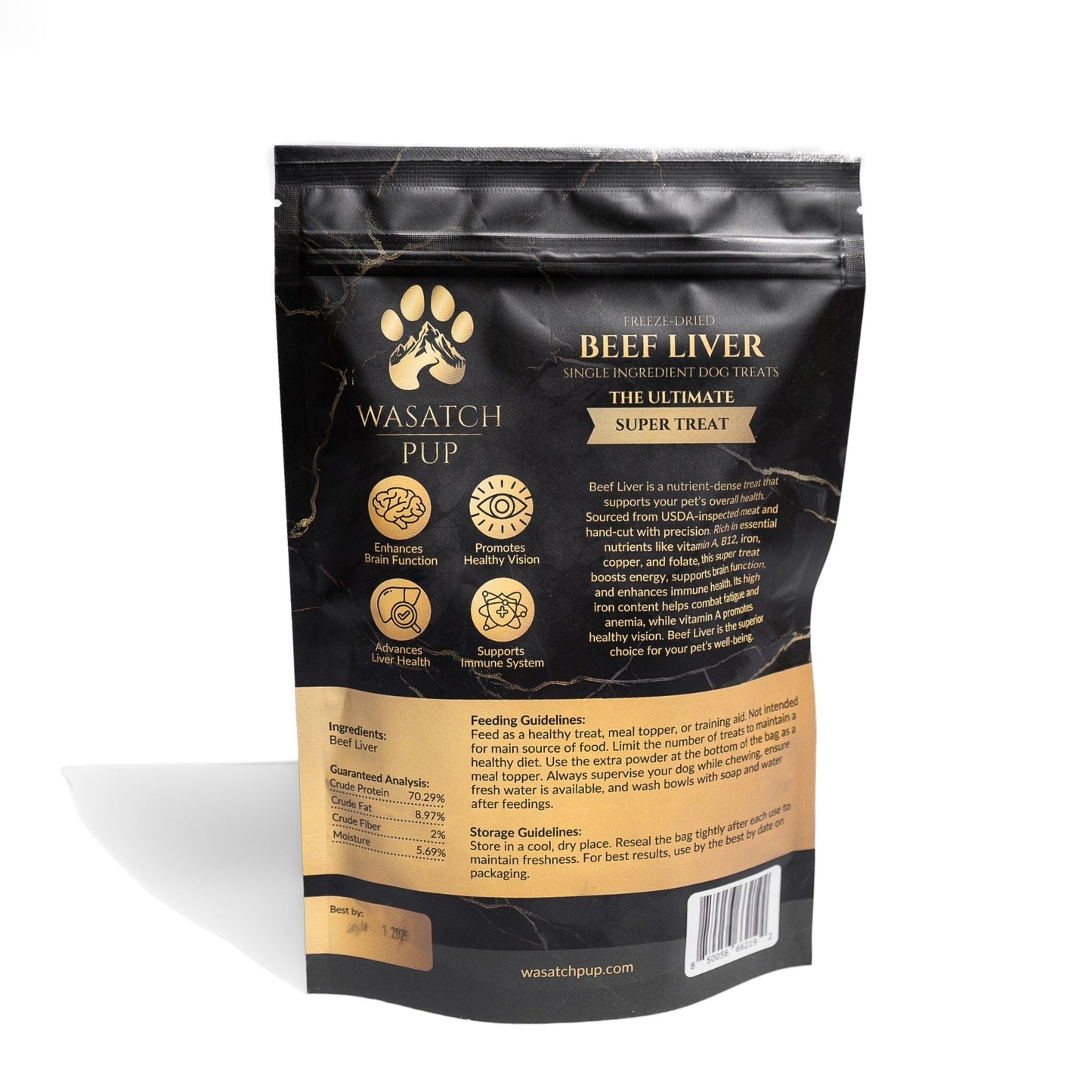 Freeze - Dried Beef Liver | Single Ingredient Dog Treats - Wasatch Pup