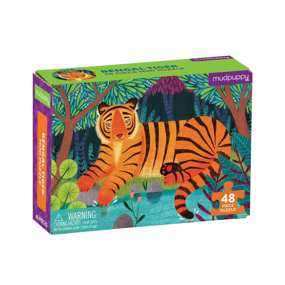 Bengal Tiger 48 Piece Mini Jigsaw Puzzle Mudpuppy