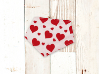 Dog Bandana Valentine Blush Hearts Pink Pet Scarf