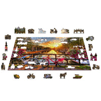 Bikes in Amsterdam 300 Piece Wood Jigsaw Puzzle Wooden City