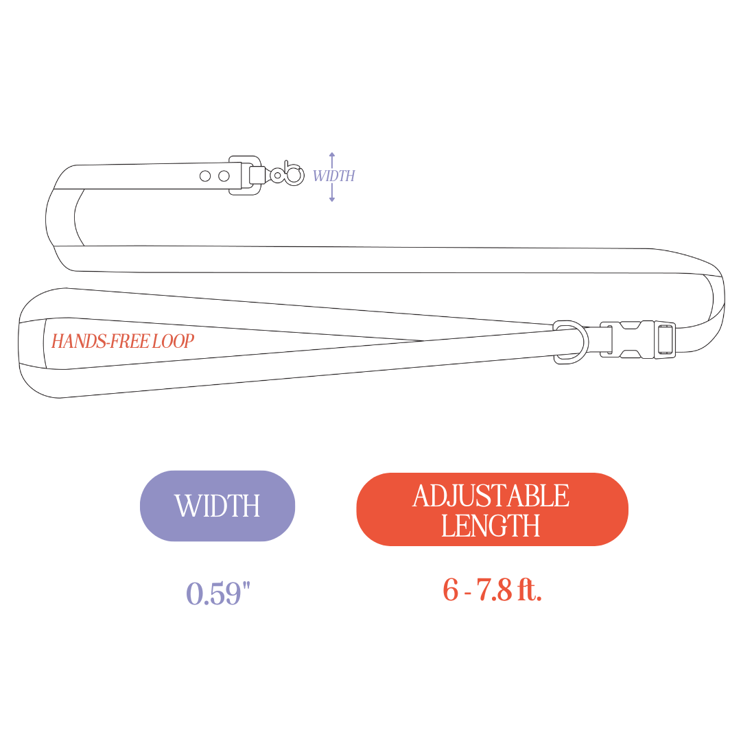 PVC Handsfree Dog Leash - All Weather Waterproof Durable & Odor-Resistant - Purrfect Pet Kingdom