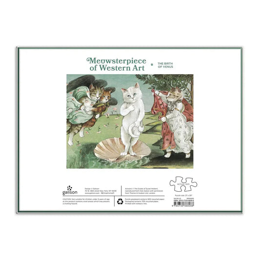 Birth of Venus Meowsterpiece of Western Art 1000 Piece Jigsaw Puzzle Galison