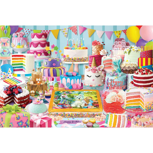 Birthday Party Cakes 1000 Piece Jigsaw Puzzle Eurographics