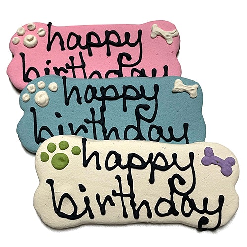 Dog Treats: Birthday Bones for Royal Dog Rewards - premium dog treat from Purrfect Pet Kingdom