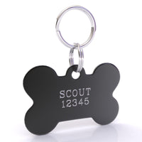 HyperLite Bone Dog ID Tag with Engraving