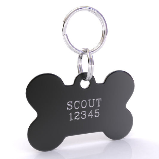 HyperLite Bone Dog ID Tag with Engraving