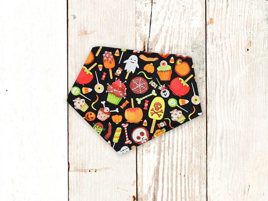 Dog Bandana Halloween Candy Trick Or Treat Pet Scarf
