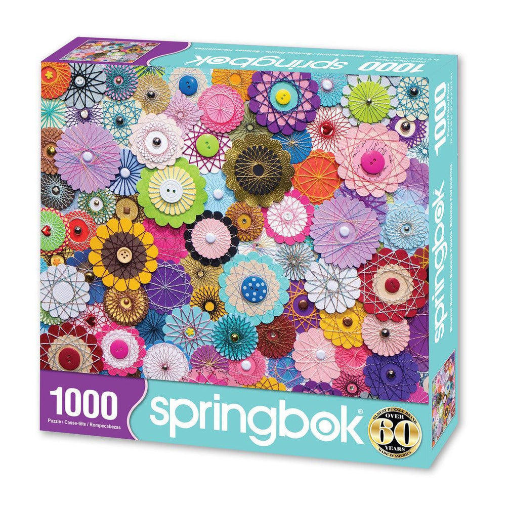 Bloomin Buttons 1000 Piece Jigsaw Puzzle Springbok