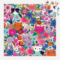 Blooming Cats 500 Piece Jigsaw Puzzle Mudpuppy