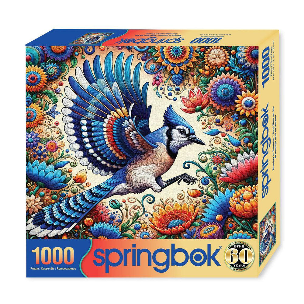 Blue Jay in Summer 1000 Piece Jigsaw Puzzle Springbok
