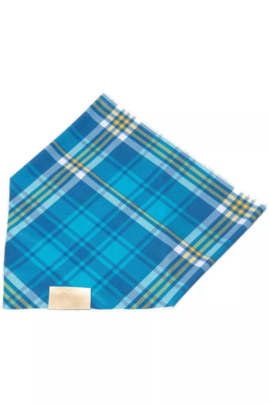 Blue Spruce Plaid Dog Bandana - Purrfect Pet Kingdom