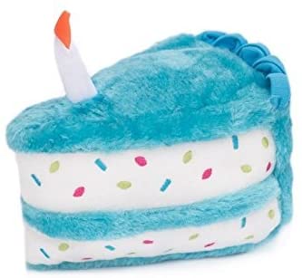 ZippyPaws Birthday Cake Squeaky Dog Toy for Small Medium Dogs