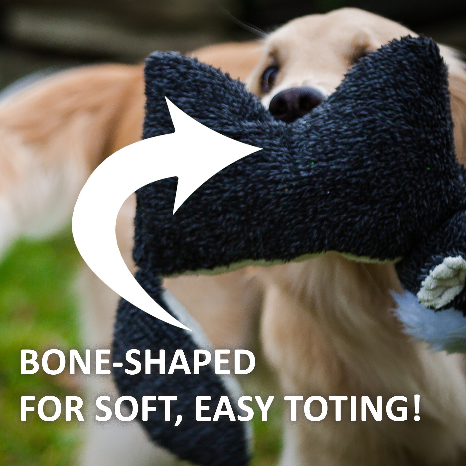 Dog Toy Squooshie Skunk Plush Toy for Daily Use for Comfort - gallery product image for dog toy
