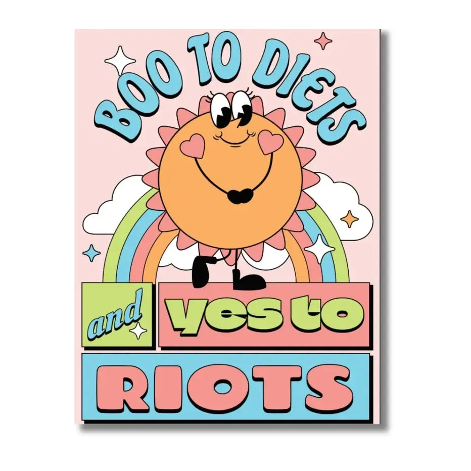 Boo To Diets, & Yes To Riots 500 Piece Jigsaw Puzzle Fun Club