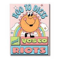 Boo To Diets, & Yes To Riots 500 Piece Jigsaw Puzzle Fun Club