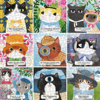 Bookish Cats 500 Piece Jigsaw Puzzle Mudpuppy