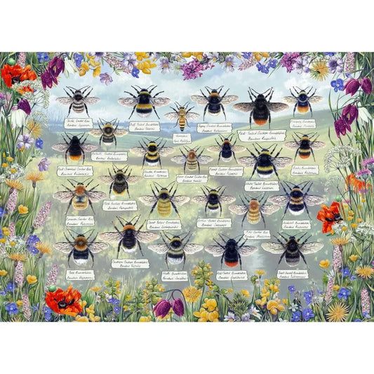 Brilliant Bees 1000 Piece Jigsaw Puzzle Gibsons