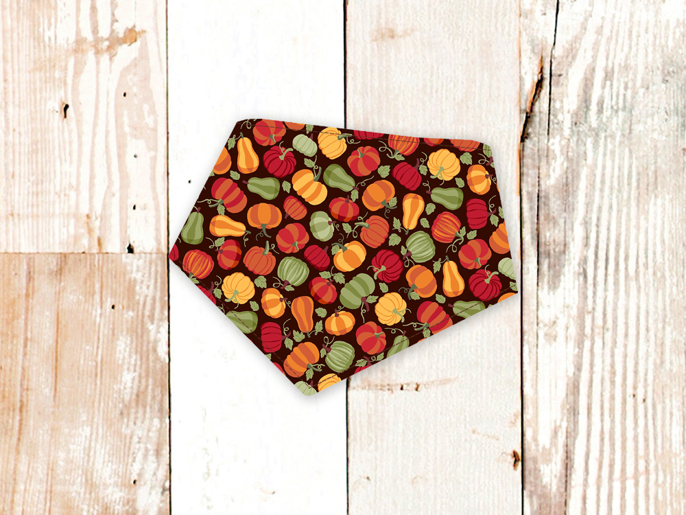 Dog Bandana Fall Pumpkins Autumn Harvest Pet Scarf