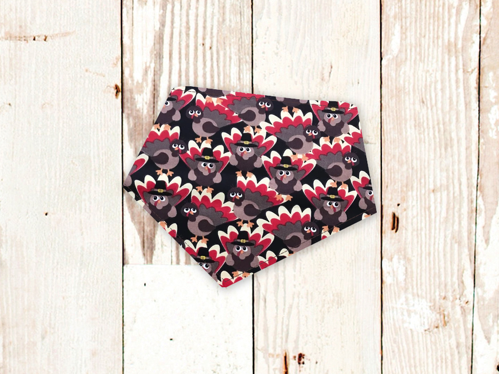 Dog Bandana Thanksgiving Turkey Fall Pet Scarf