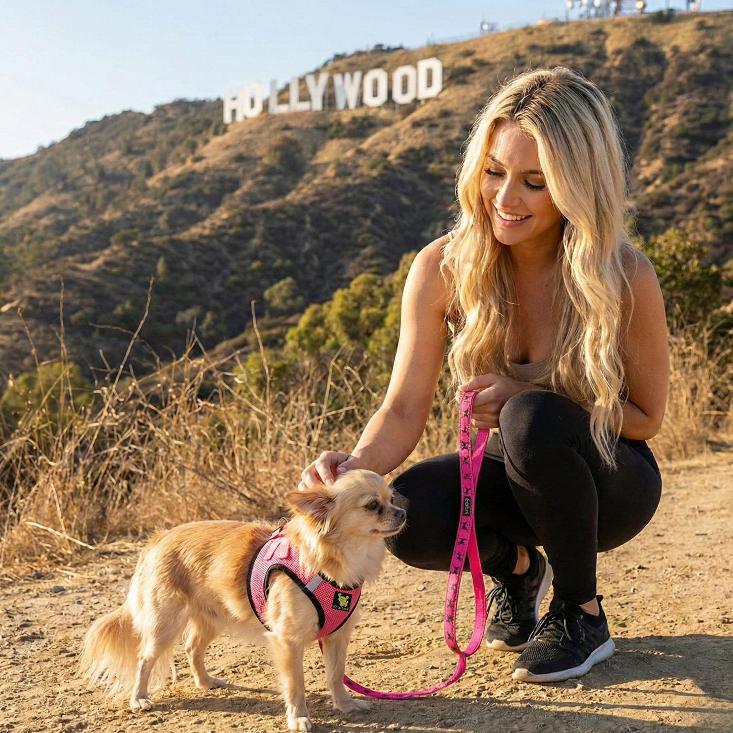 Dog Harness EcoBark Step In Harness XXXS to Small Breeds- - lifestyle product image for dog harness