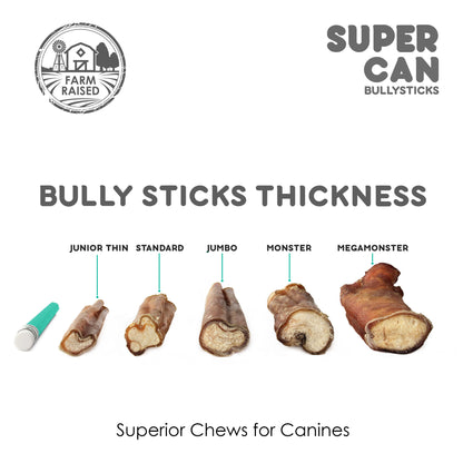 Mega Monster Bully Sticks 6 Inch 10 Pack 🦴