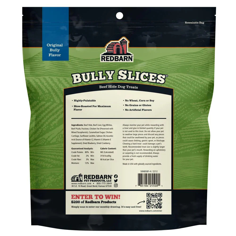 Bully Dog Chews Slices Natural Cowhide 9oz USA 🦴