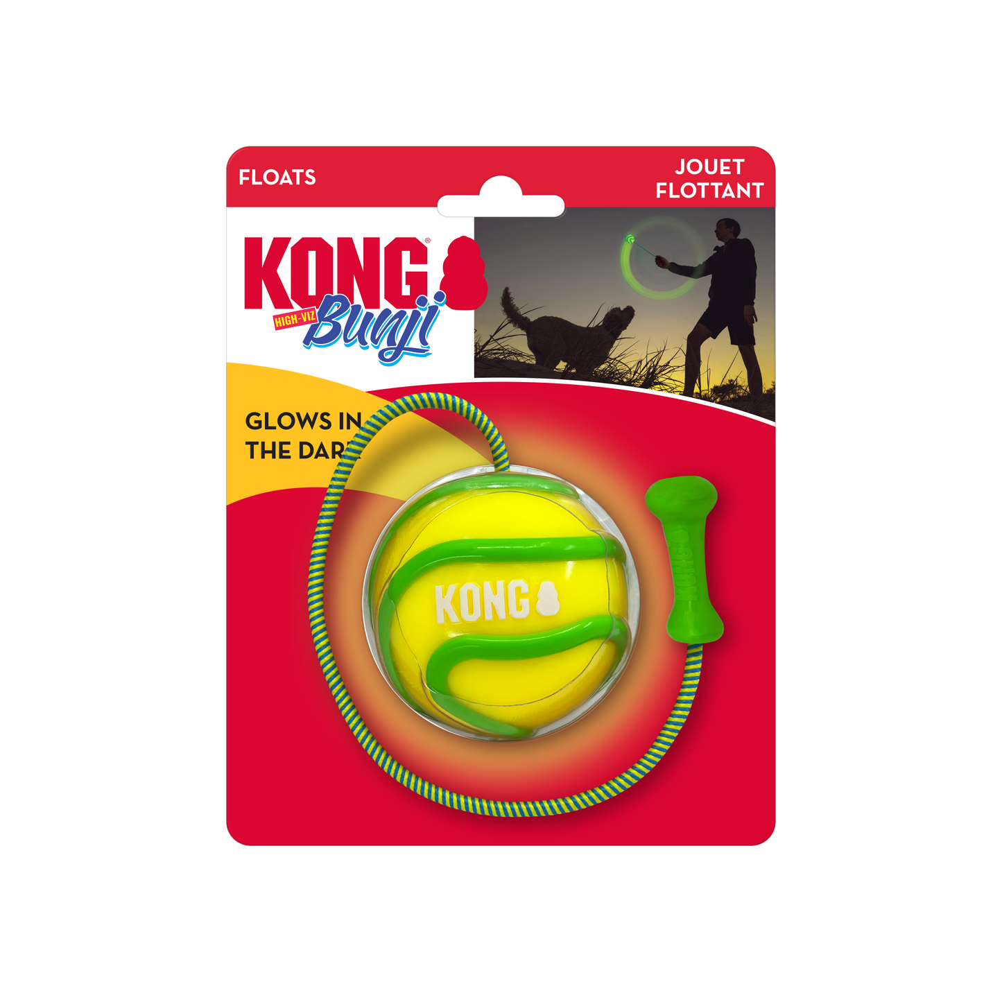 Kong Bunji High-Viz Ball Assorted