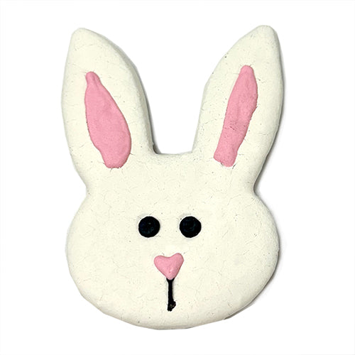 Dog Treats-Bunny Head Shaped Decorated Gourmet Bakery Snack