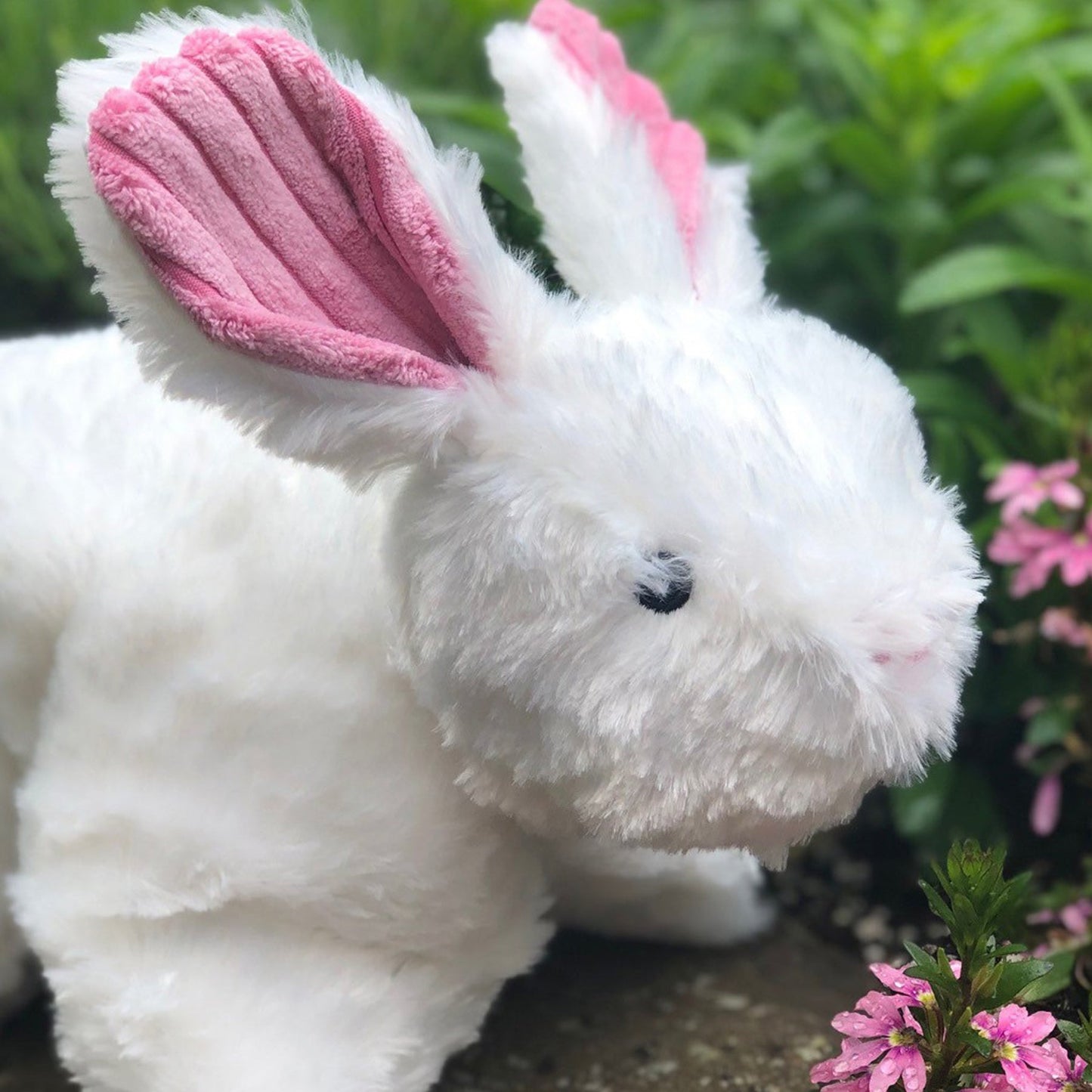 Dog Toy Squooshie Bunny Plush Toy for Daily Use for Comfort - lifestyle product image for dog toy