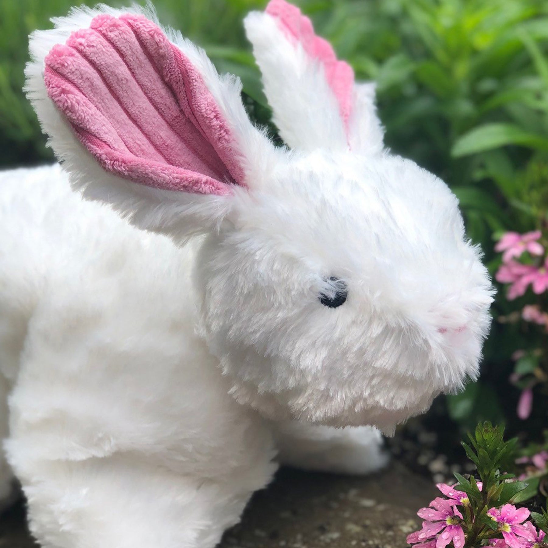 Dog Toy Squooshie Bunny Plush Toy for Daily Use for Comfort - lifestyle product image for dog toy