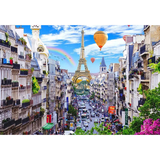 Bustling Paris 150 Piece Wood Jigsaw Puzzle Wooden City