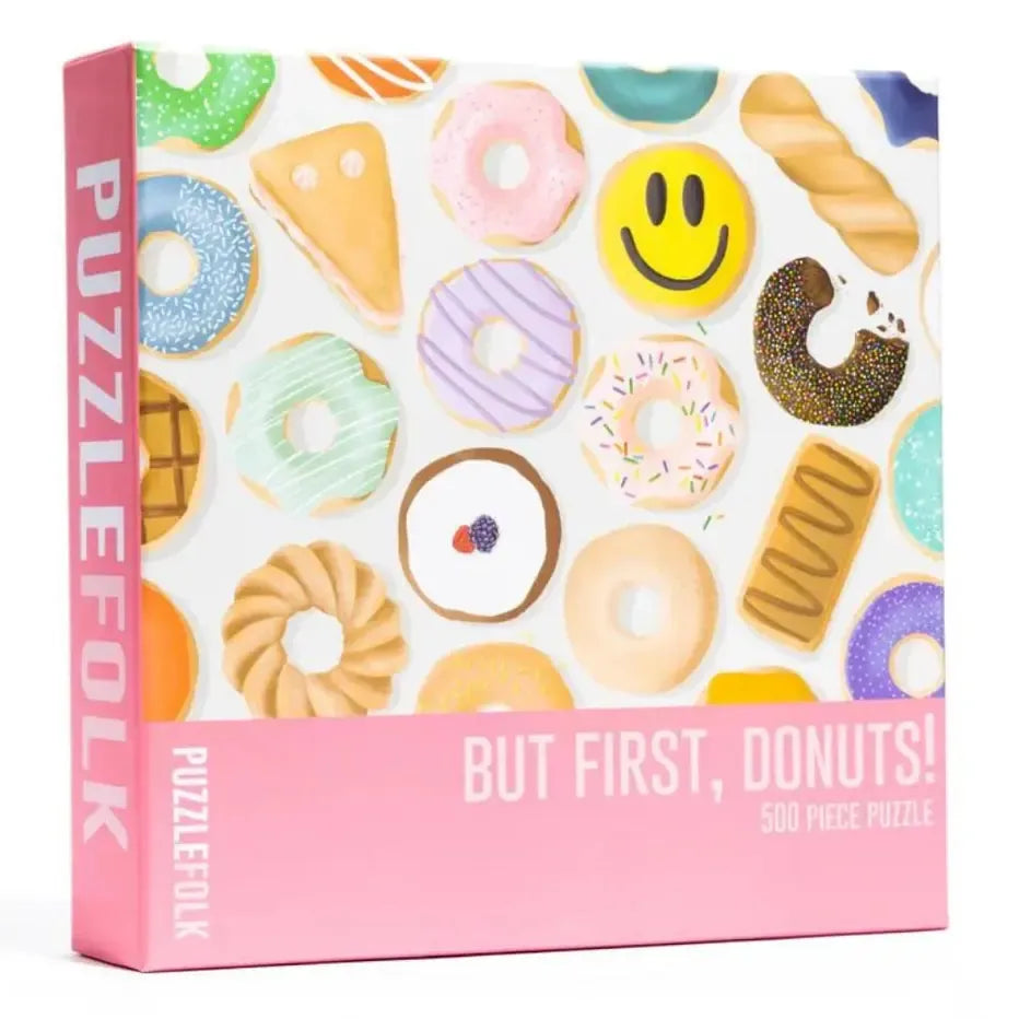 But First, Donuts! 500 Piece Jigsaw Puzzle PuzzleFolk
