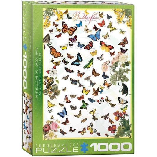 Butterflies 1000 Piece Jigsaw Puzzle Eurographics