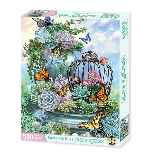 Butterfly Bliss 500 Piece Jigsaw Puzzle Springbok