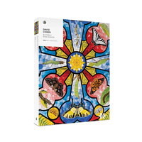 Butterfly Rose Window 1000 Piece Jigsaw Puzzle Pomegranate