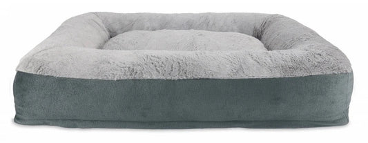 Arlee Harper Rectangle Slumber Grey Medium - Dog Beds - The Family Pet