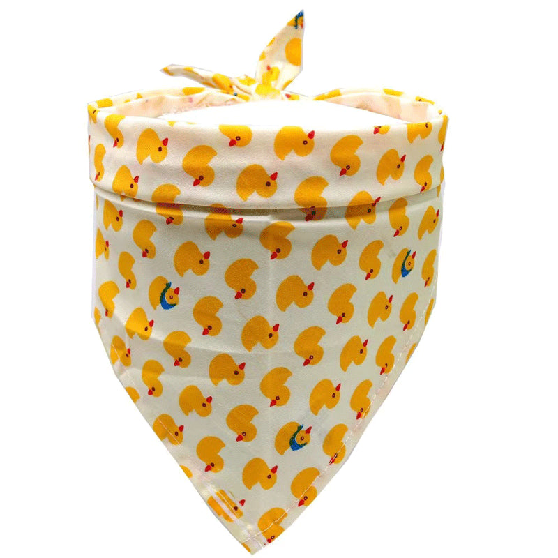 Pet Accessories Summer Pet Drool Towel Fruit Style Pet Scarf Pure Cotton Dog Triangle Scarf - Purrfect Pet Kingdom